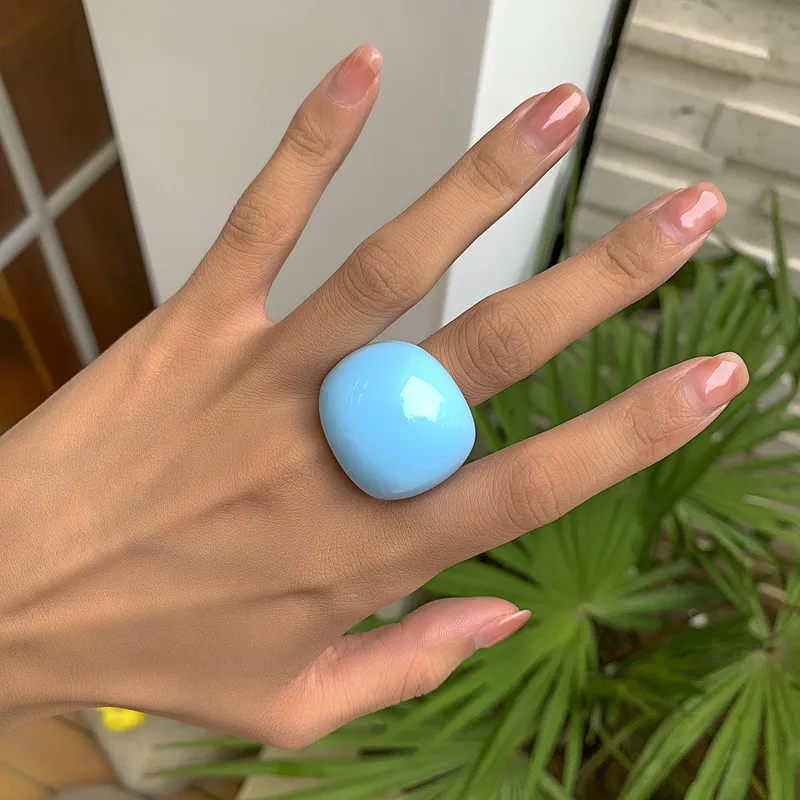 Bold Resin Statement Ring